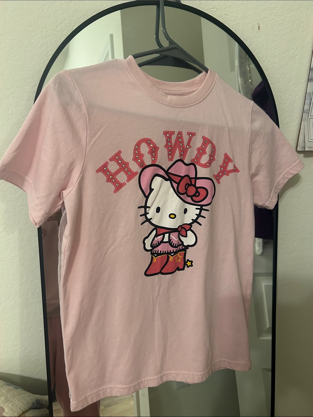 Hello Kitty Pink 'Howdy' Western Graphic Tee